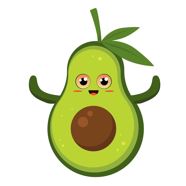 Avocado Image Cute Character