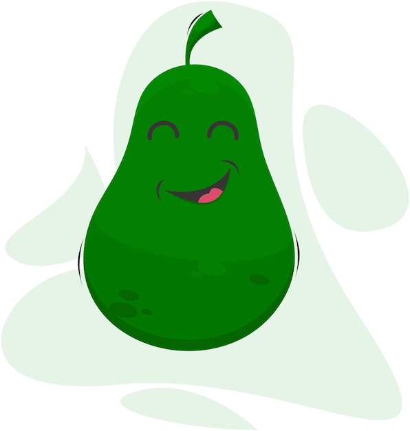 avocado mascot character cartoo design