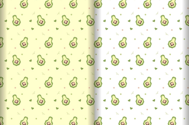 avocado pattern seamless background