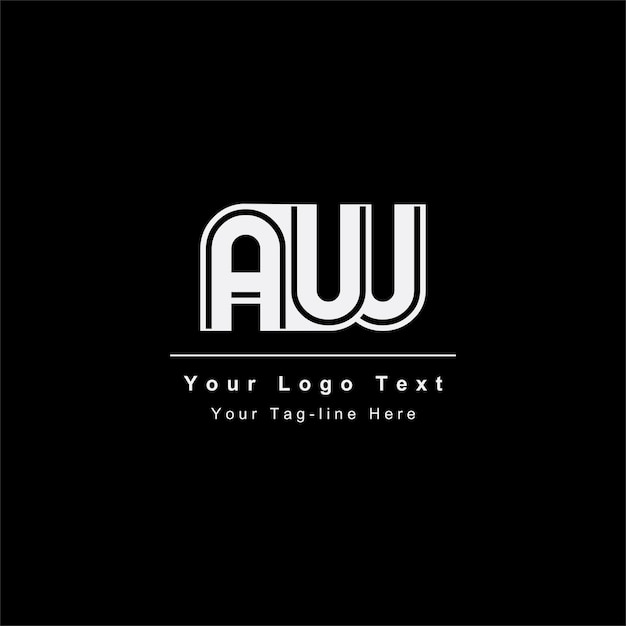 AW or WA letter logo Unique attractive creative modern initial AW WA A W initial based letter icon logo