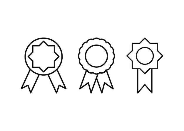 Award badge icon design template vector isolated illustration