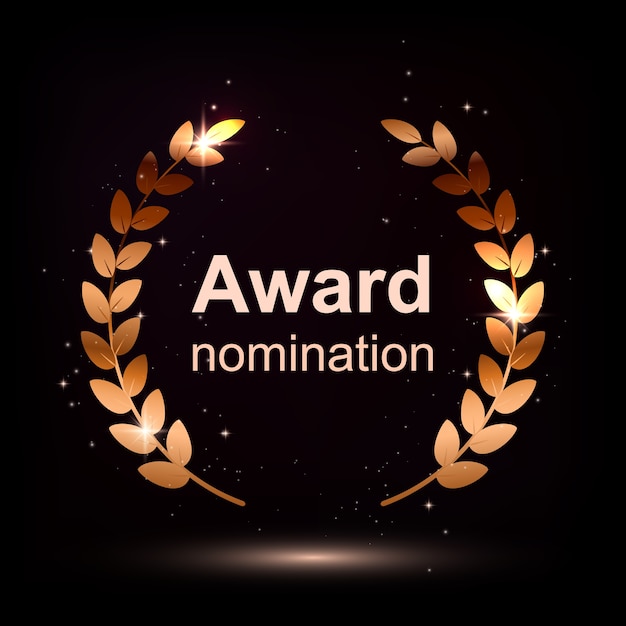 Award element isolation on darck background