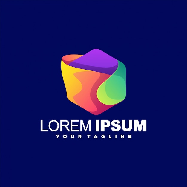 Awesome abstract gradient logo 