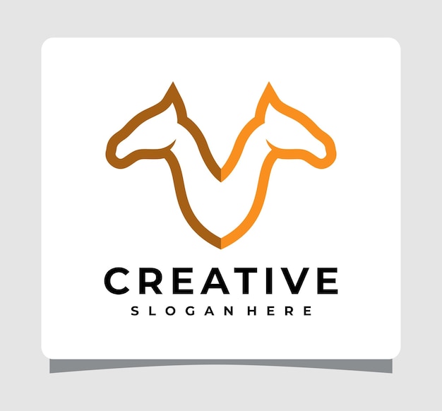 Awesome Brown Camel Logo Template Design Inspiration