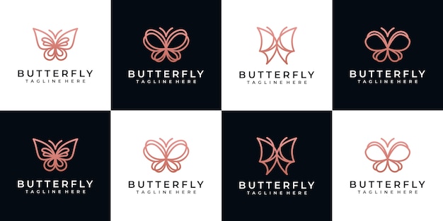 awesome butterfly logo collection