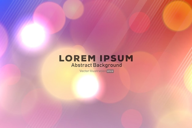 awesome colourful bokeh effect background website free vector