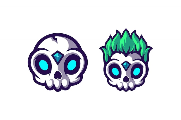 Awesome Cute skull with two option model