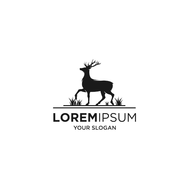 Awesome deer silhouette logo designs