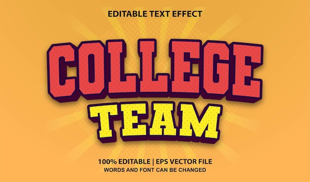 Awesome Editable Text Effect Style Vector