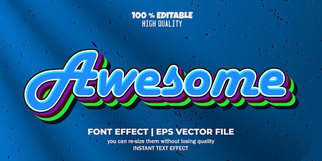 awesome editable text effect