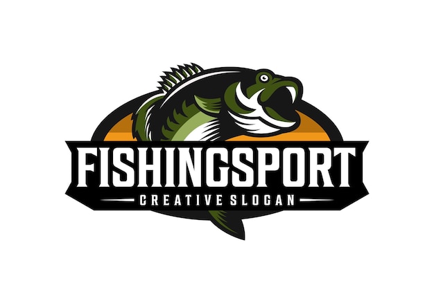 Awesome Fishing Sport Logo Design Template