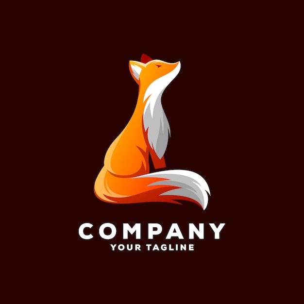 awesome Fox logo vector