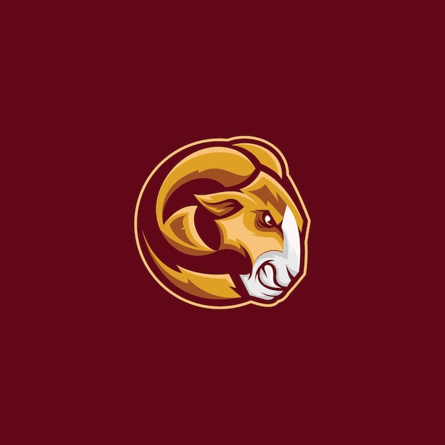 Awesome Goat Premium Mascot Logo