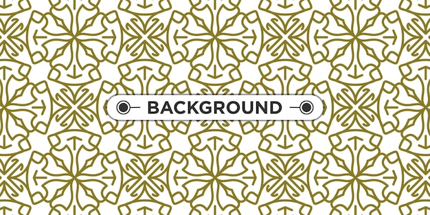 Awesome golden ethnic mandala pattern background