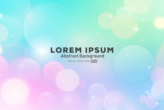 awesome gradient background with bokeh effect free vector