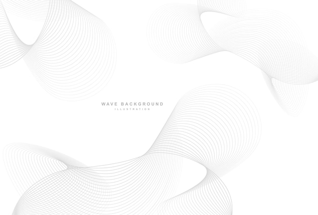 Awesome gray background with wavy lines