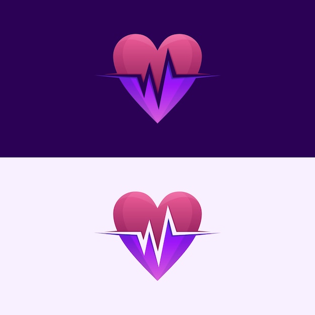 Awesome Heart Beat Logo 