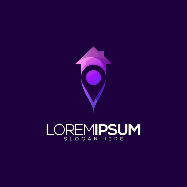 Awesome Home Location Premium Logo