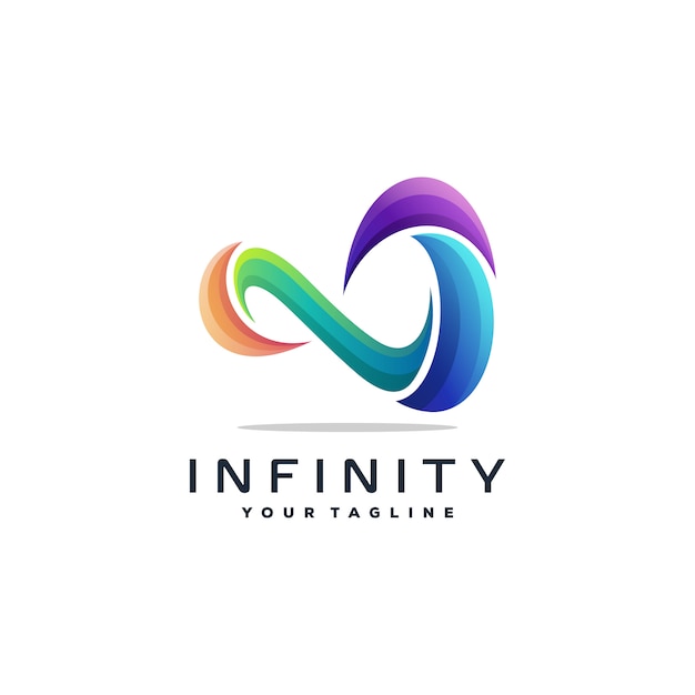 Awesome infinity logo design vector