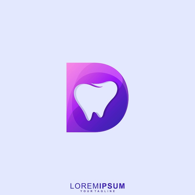 Awesome Letter D Dental Premium Logo