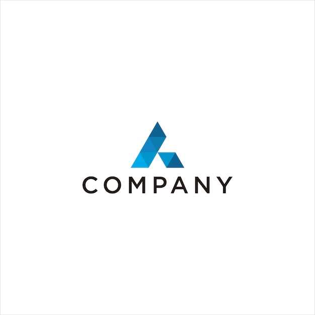 Awesome logo graphic of A technology or A triangle. Perfect for APP logo, website, technology