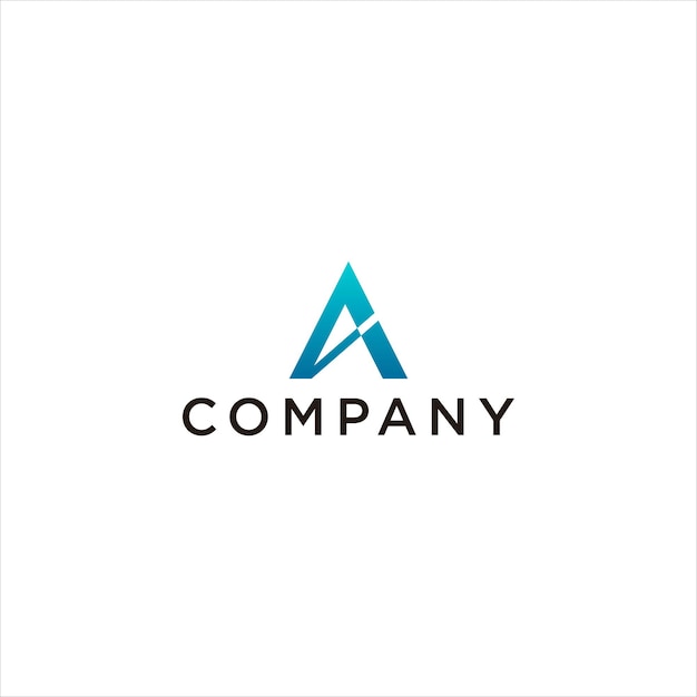 Awesome logo graphic of A technology or A triangle. Perfect for APP logo, website, technology. 