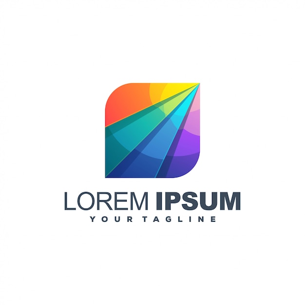 Awesome logo premium gradient color