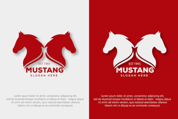 awesome minimalist horse logo design free vector