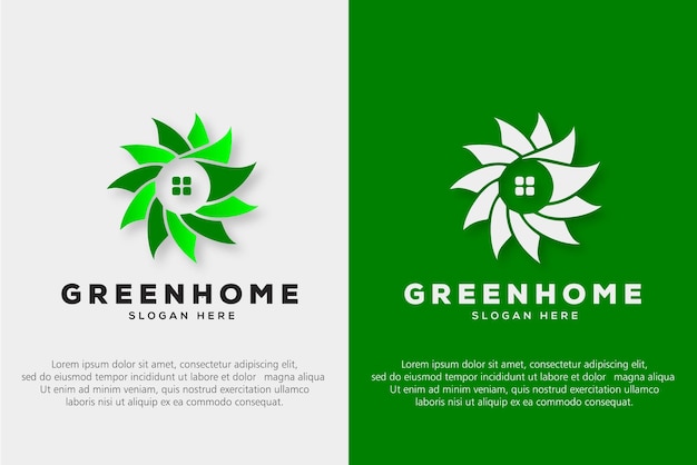 awesome modern green house logo designs