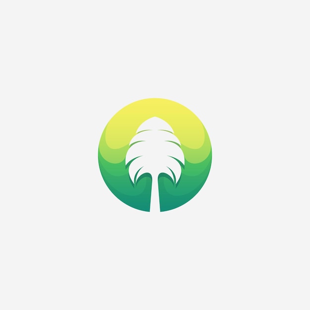 Awesome Palm Tree Premium Logo Vector