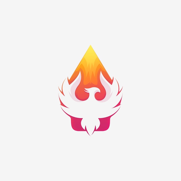 Awesome Phoenix Premium Logo Vector