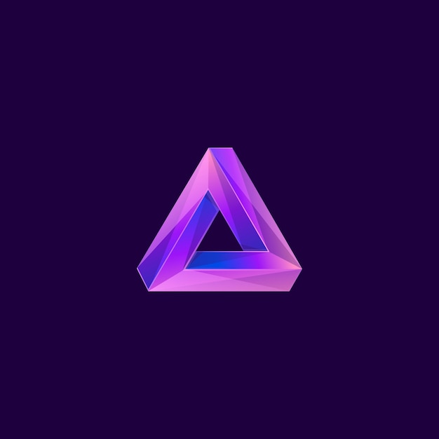 Awesome Triangle Premium Logo Vector