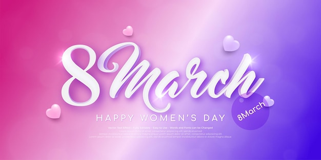 Awesome vector design women's day background