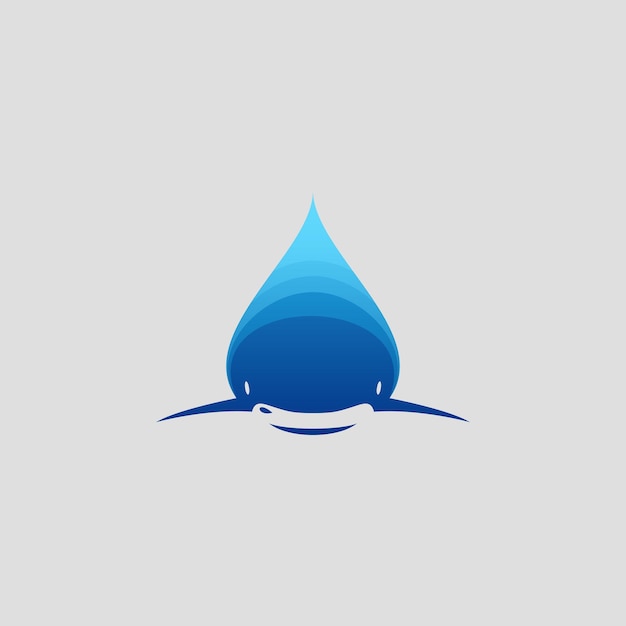 Awesome Water Shark Premium Logo Vector