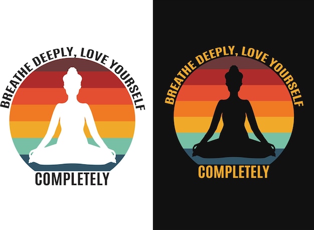 Awesome Yoga tshirt design