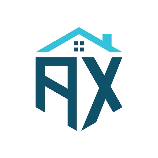 AX House Logo Design Template Letter AX Logo for Real Estate Construction or any House Related Business