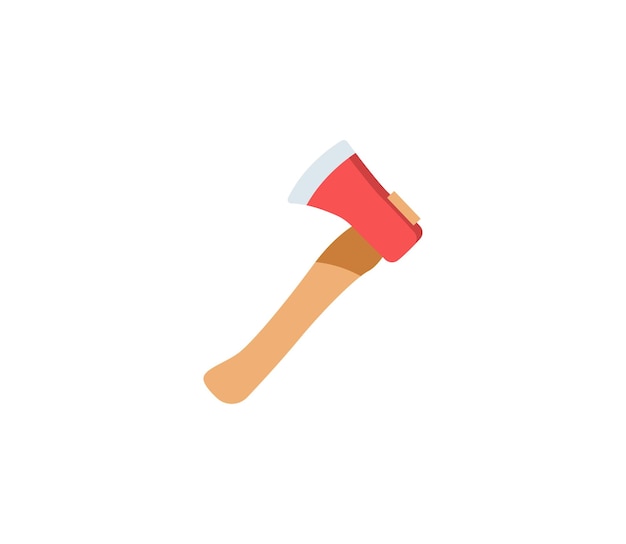 Axe vector isolated icon. Emoji illustration. Axe vector emoticon