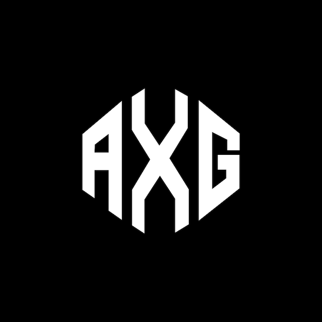 Vector axg letter logo design with polygon shape axg polygon and cube shape logo design axg hexagon vector logo template white and black colors axg monogram business and real estate logo