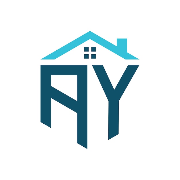 AY House Logo Design Template Letter AY Logo for Real Estate Construction or any House Related Business