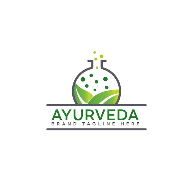 Ayurveda Healthcare Logo Template