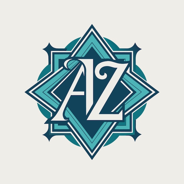 Vector az letter logo creative design