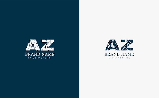 Vector az letters vector logo design