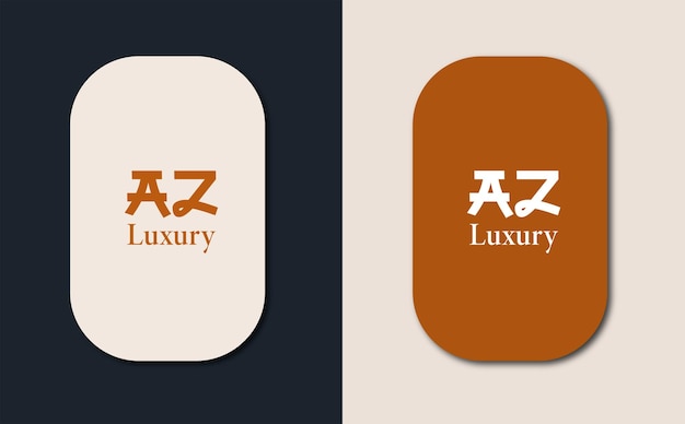 AZ Vector logo design in Chinese letters