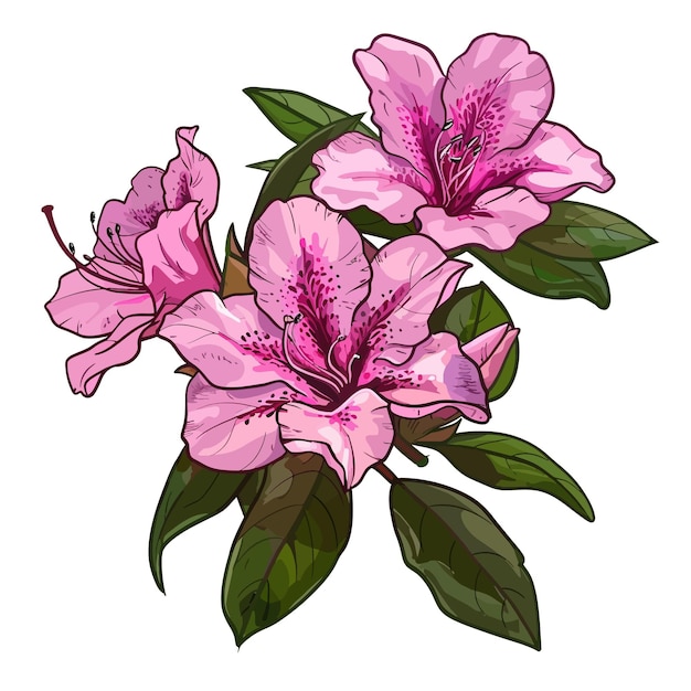 Azalea flowers