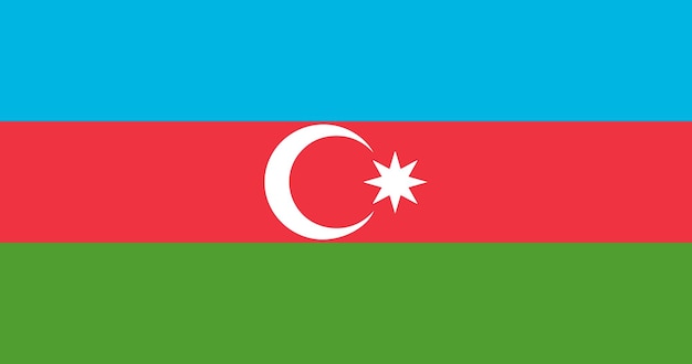 Azerbaijan flag in vector