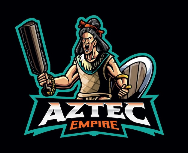 Aztec empire mascot logo design