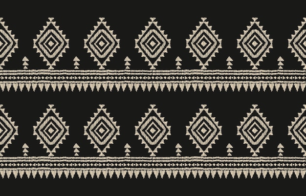 Aztec geometric ethnic ornament print Ethnic ikat seamless pattern in tribal