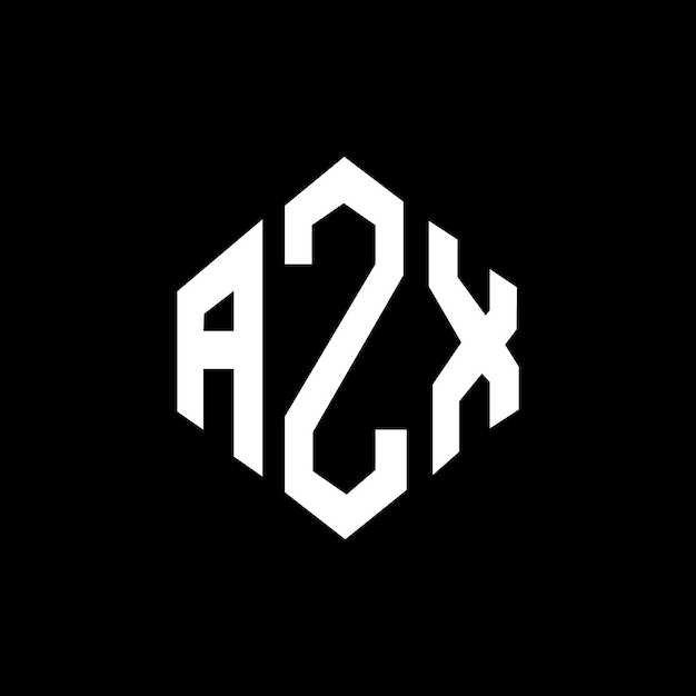 Vector azx letter logo design with polygon shape azx polygon and cube shape logo design azx hexagon vector logo template white and black colors azx monogram business and real estate logo