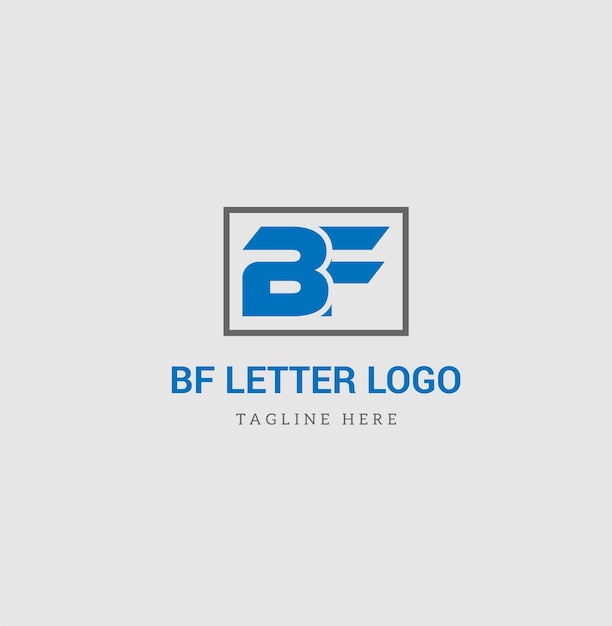 B+F Letter Logo Designs.