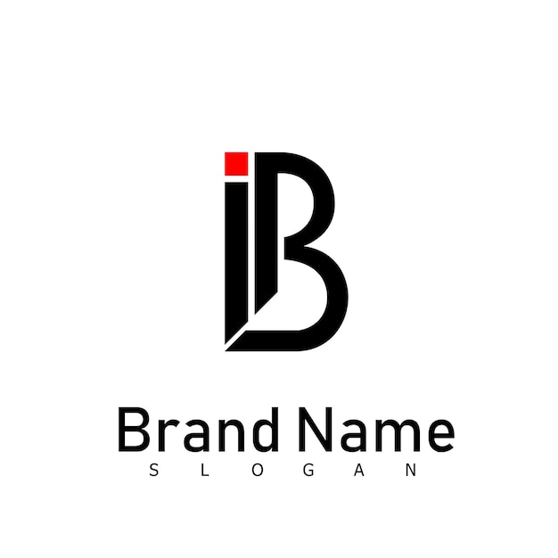 B i logo symbol design